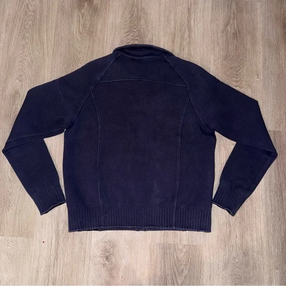LULULEMON Mock Neck Full Zip, Navy - Picture 5 of 6